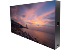 High-definition indoor LED screen displaying dynamic content in a modern indoor environment.