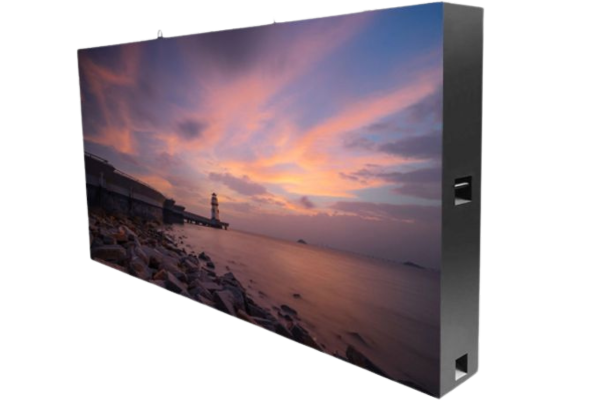 High-definition indoor LED screen displaying dynamic content in a modern indoor environment.