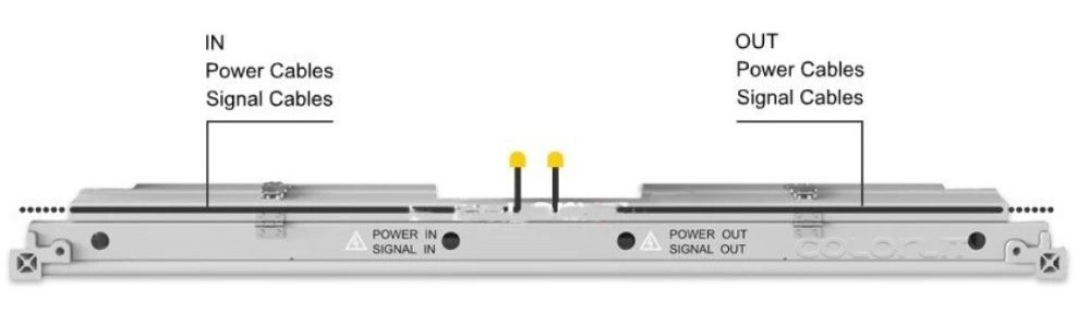 Cable-Free Design with Dedicated Bottom Openings for Easy Connections Cabinet with cable-free design featuring dedicated bottom openings for power and signal line connections.