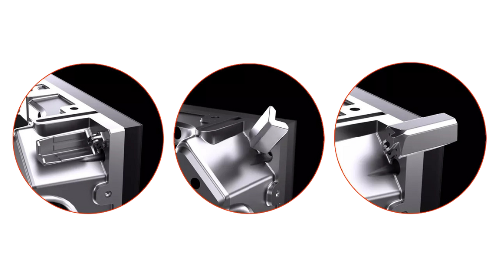 Corner Protection with Foldable Protectors | LED Sun LED screen with foldable corner protectors ensuring safety during transport and operation.