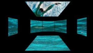 LED screens with a custom unconventional design from LED Sun, installed in a space with unique dimensions.