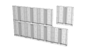 Specially designed LED screen showcasing a unique, non-traditional shape delivering vibrant and dynamic visuals.