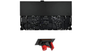 500x500 mm LED screens available for rent, displaying bright and clear visuals at an indoor event.